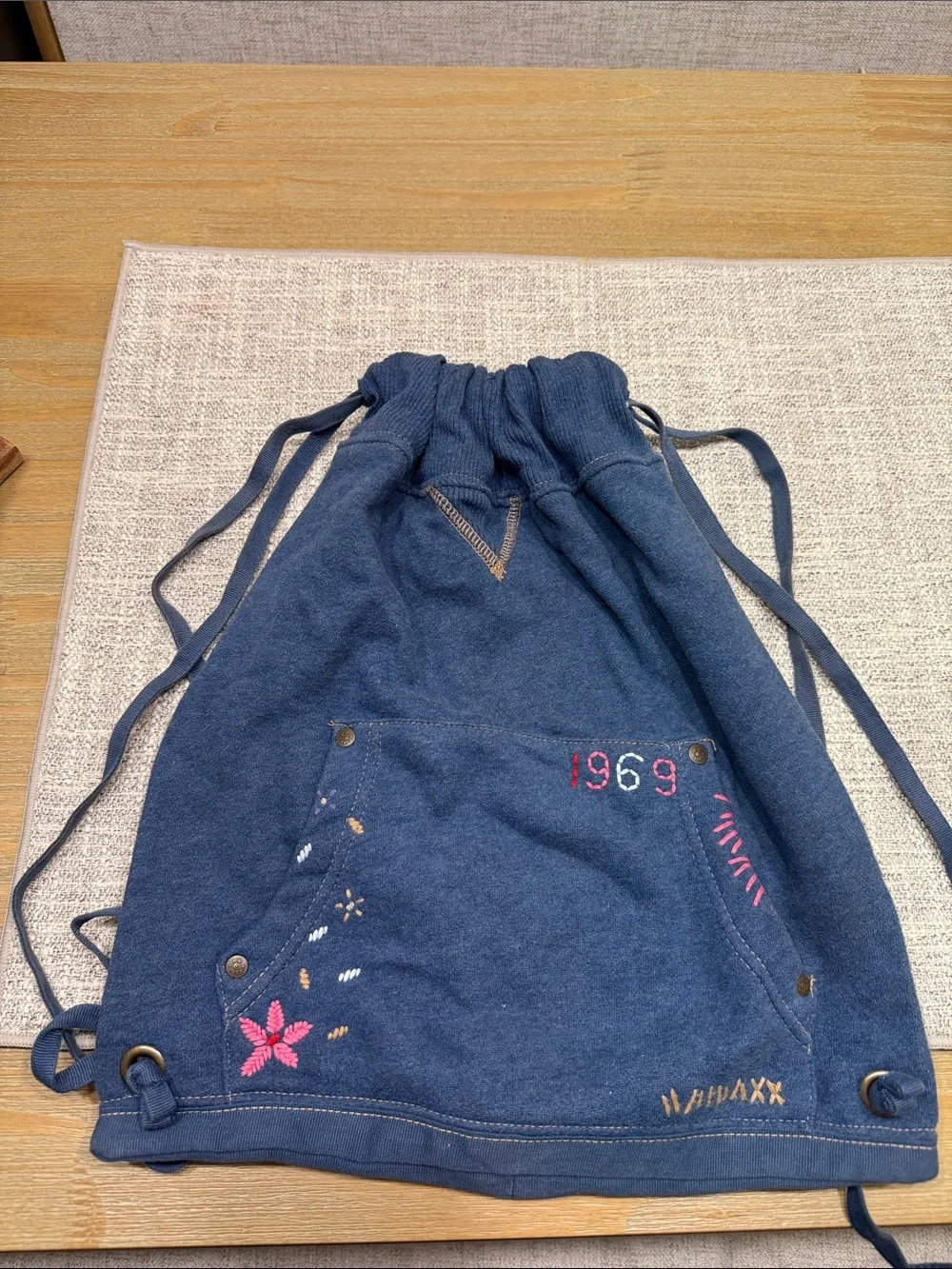 GAP Kids Blue bag with Cream Sherpa Lining